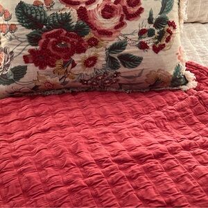 Eileen Fisher Home Organic Cotton Ripple Blanket with 2 Shams